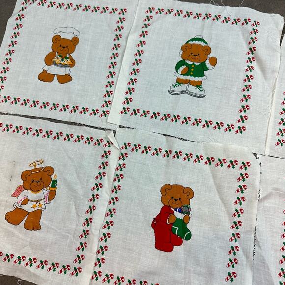 A Beary Merry Christmas Picture Book Patches 6 Panels Cranston Print Works Co - Picture 5 of 6